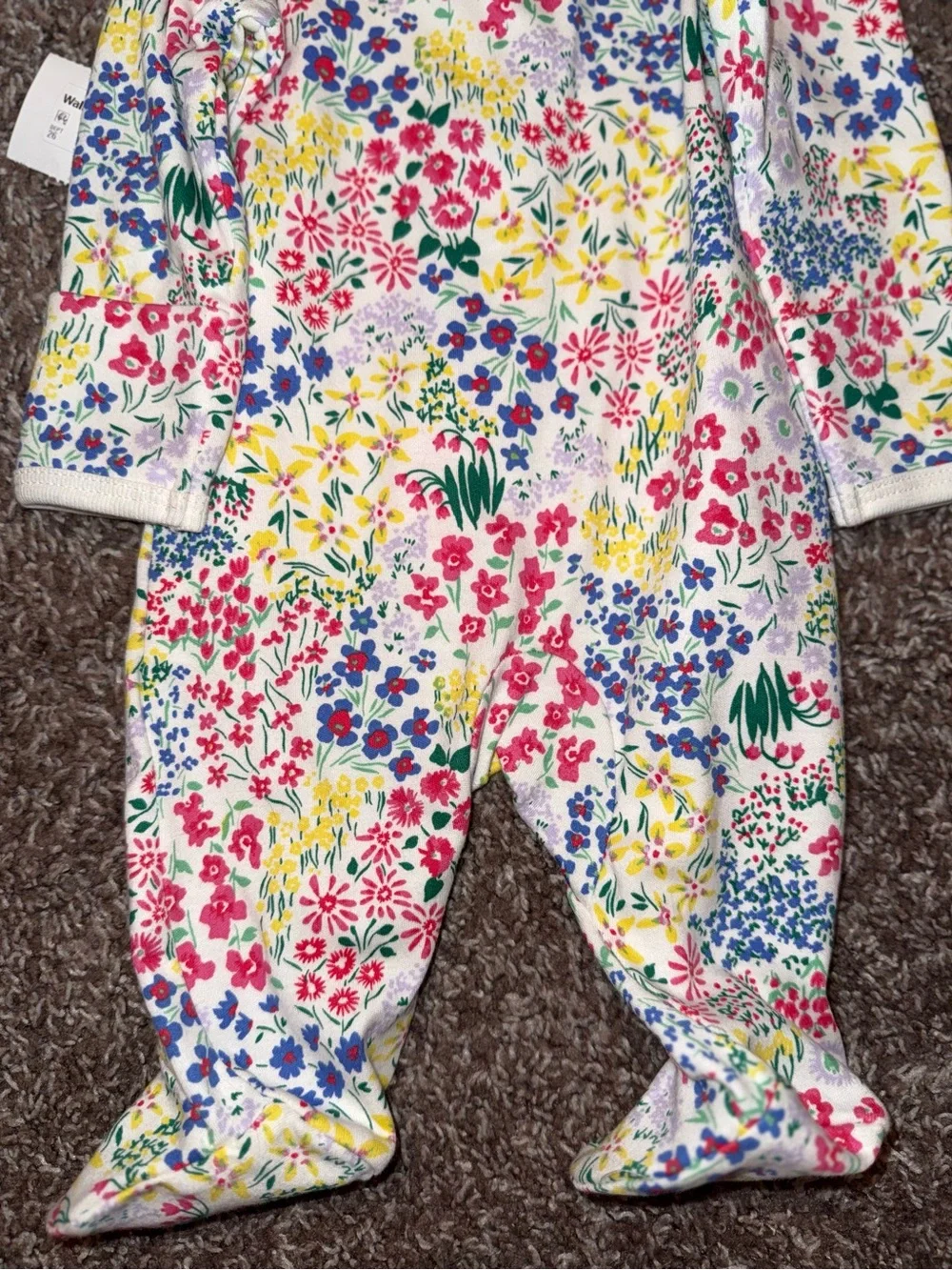 Wonder Nation Baby Girls’ Flower Sleeper